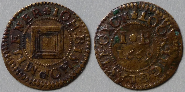 Oxford, Ioh Bishop 1669 farthing